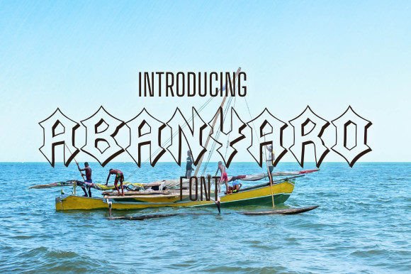 Abanyaro: A Bold Blackletter Typeface for High-Impact Campaign Design