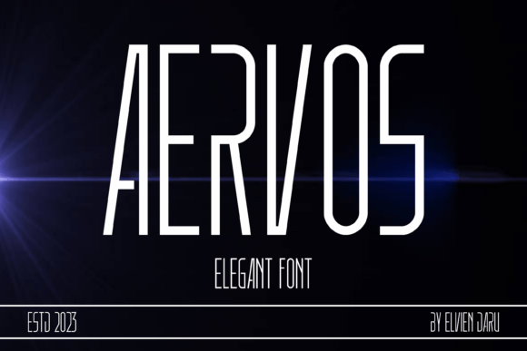 Aervos: The Bold Sans Serif Typeface for Modern Editorial Design