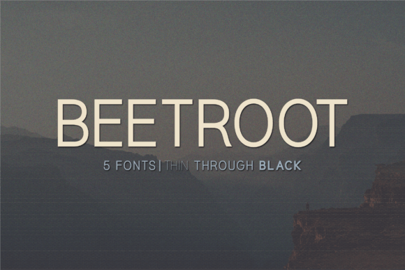 Beetroot: A Modern Sans Serif Typeface for Editorial Design