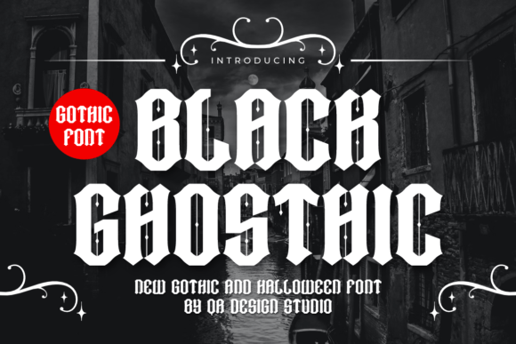 Black Ghosthic: A Bold Blackletter Font for Strong Brand Identity