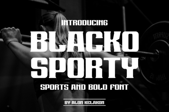 Blacko Sporty: A Bold Sans Serif Typeface for Modern Branding
