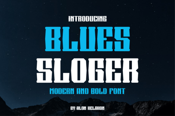 Blues Sloger: The Bold Serif Font for Professional Branding