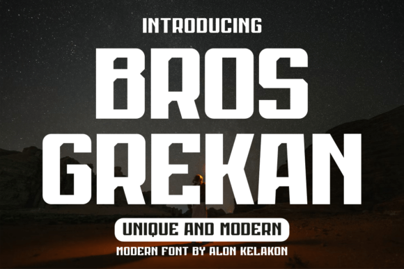 Bros Grekan: Bold Sans Serif for Modern Web Design