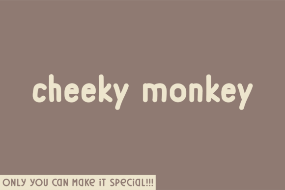Cheeky Monkey Typeface: A Bold Sans Serif for Modern Brand Identity