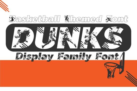 Dunks Typeface: Bold Decorative Font for Handmade Branding