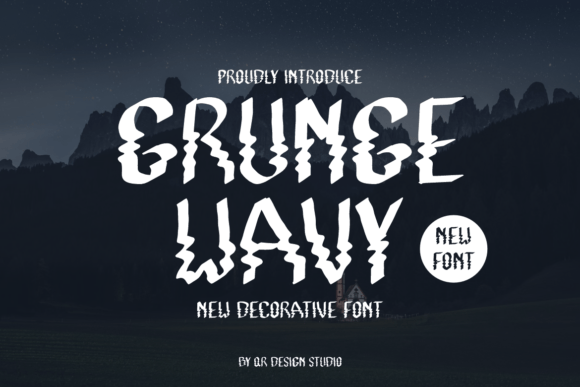 Grunge Wavy: A Decorative Typeface for Bold Editorial Identity