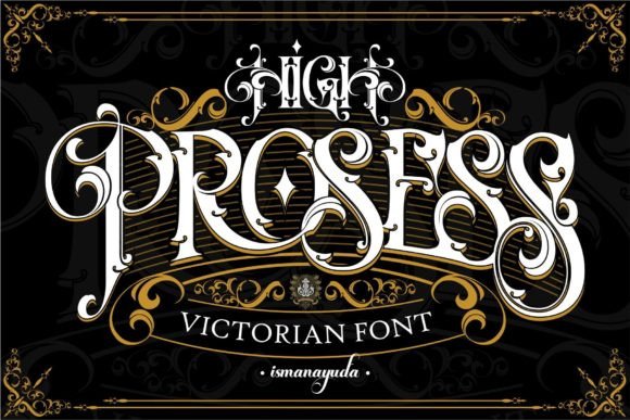 High Prosess Typeface: A Bold Blackletter for Digital Branding