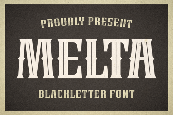 Melta: A Bold Blackletter Typeface for Modern Web Design