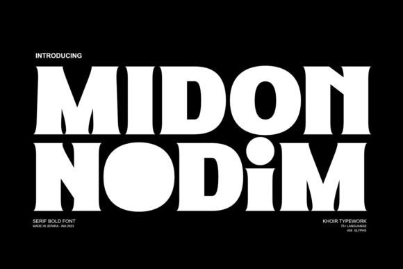 Midon: A Bold Serif Font for Elevating Editorial Design