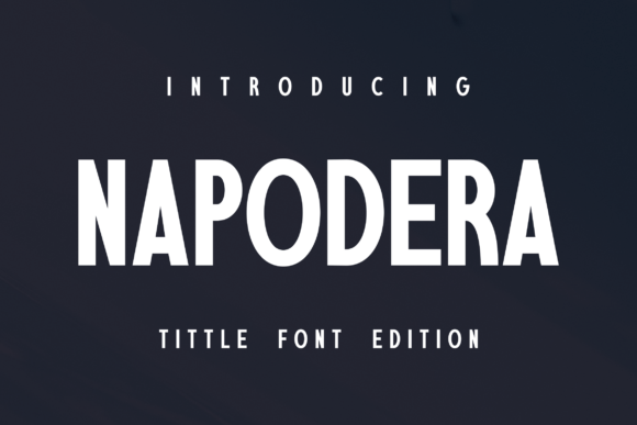 Napodera: A Bold Sans Serif Typeface for Modern Editorial Design