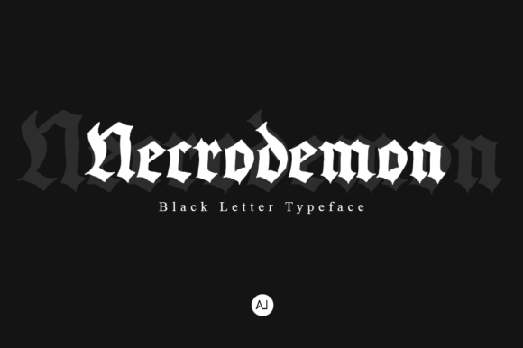 Necrodemon: The Bold Blackletter Typeface for Scroll-Stopping Campaigns