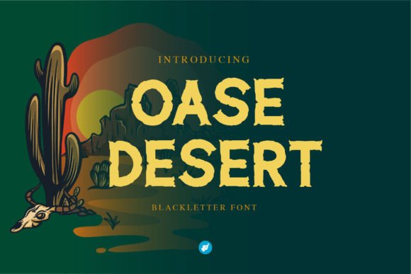 Oase Desert: The Bold Blackletter Typeface for Scroll-Stopping Campaigns