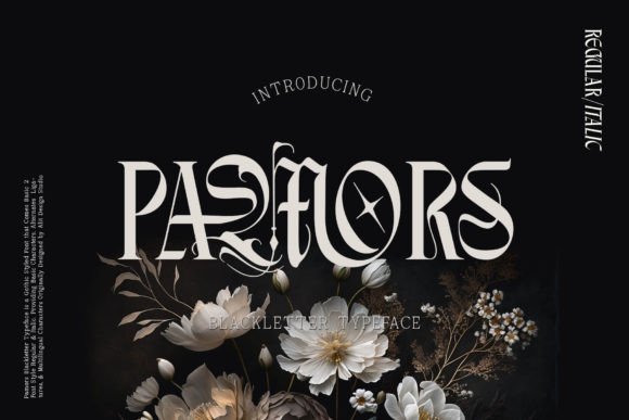Pamors Typeface: Bold Blackletter for High-Impact Web Design