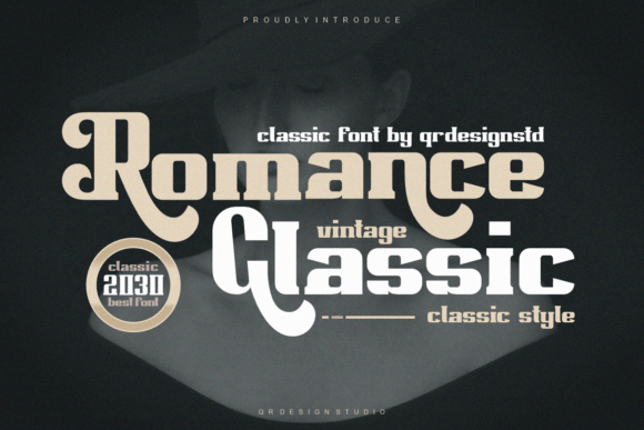 Romance Classic: A Bold Serif for Polished Brand Identity