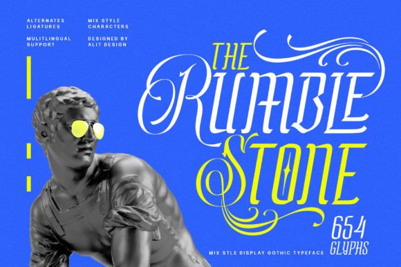 Rumble Stone: A Bold Typeface for Distinct Brand Identity