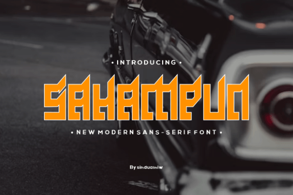 Sahampun: The Bold Sans Serif Font for Handmade Creators