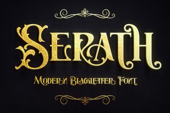 Serath Typeface: Elevating Editorial Design with Bold Blackletter