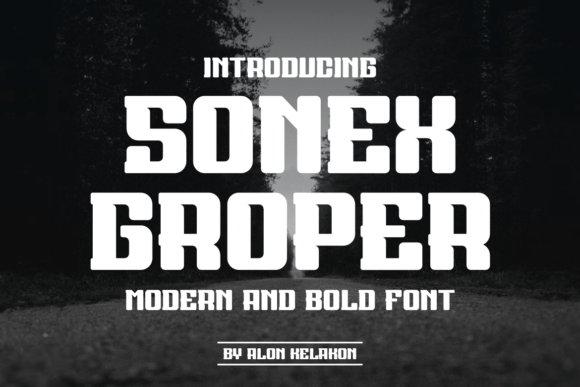 Sonex Groper: A Bold Serif Typeface for Digital Branding