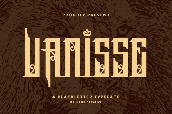 Vanisse: A Bold Blackletter Typeface for Modern Digital Branding