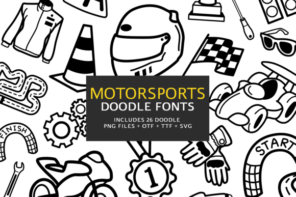 Why Motorsports Doodle is the Perfect Dingbats Font for Editorial Design
