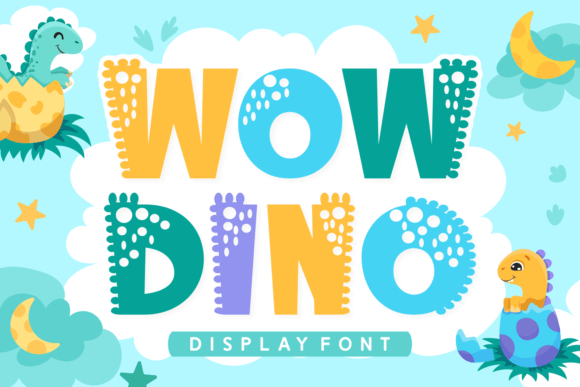 Wow Dino: A Bold Decorative Typeface for Editorial Design