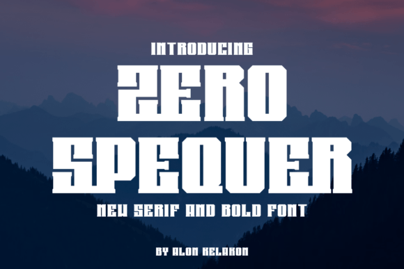 Zero Spequer: A Bold Serif Font That Transforms Brand Identity